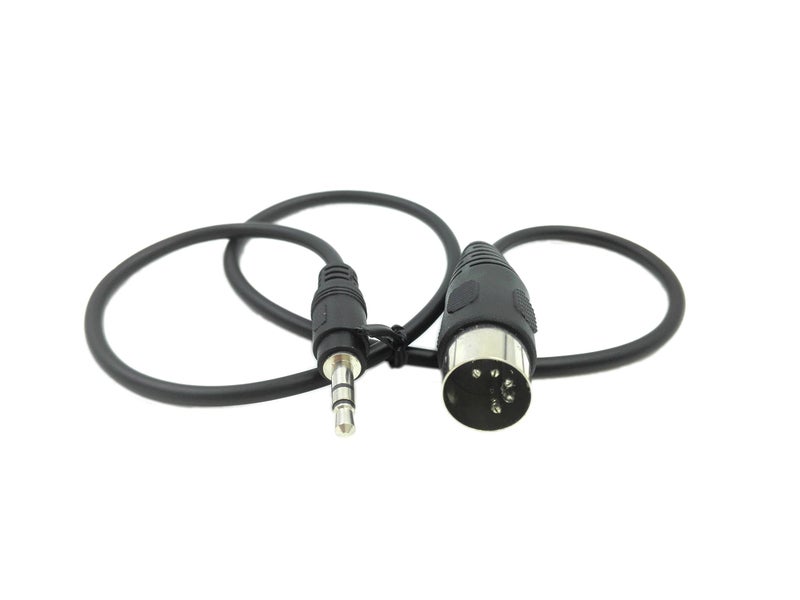 SinLoon 5-Pin DIN-Male Cable, 5 Pin to 3.5mm(1/8") TRS Stereo Male Jack Stereo Audio Cable for Musical Instrument Signal Output (0.5m,3.5M-5 DIN M) - Image 5